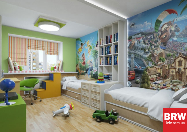 Дитяча кімната для двох: ідеї меблювання