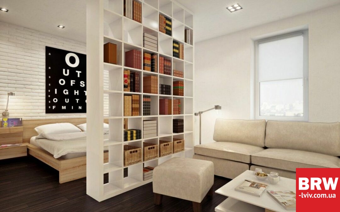 Гостьова зона в однокімнатній квартирі: поради по облаштуванню